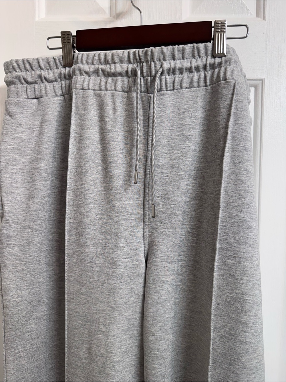 Women’s Heather Gray Wide-Leg Ponte Pants, 67 % Viscose, New with Tags! - Picture 2 of 10